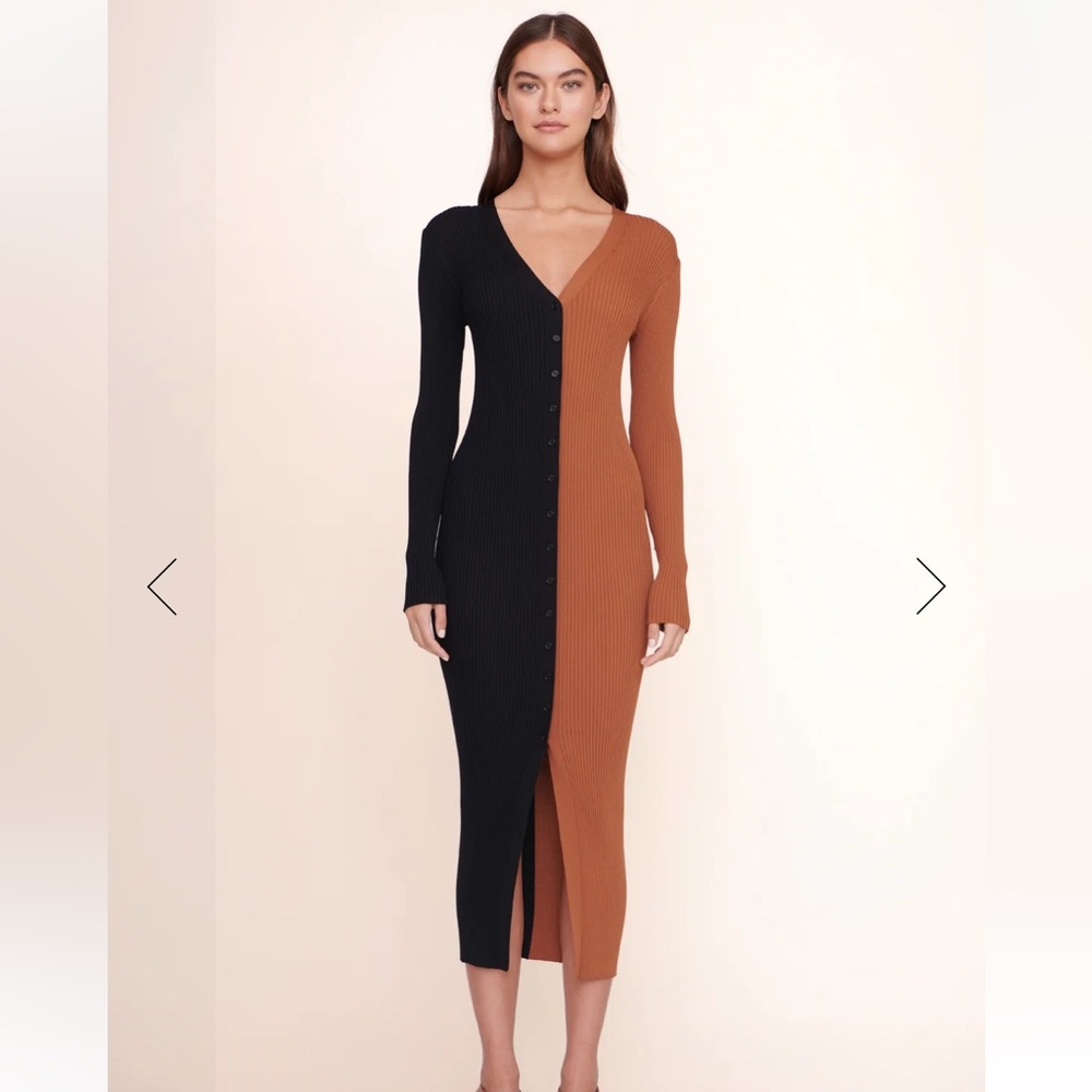 Staud Shoko Colorblock Dress